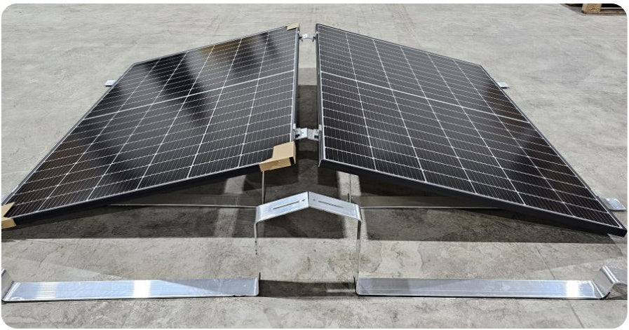 Aluminium 15° Flachdach montagesystem