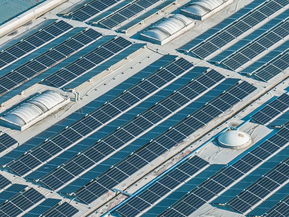 Aluminium 15° Flachdach montagesystem