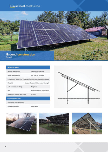 PV Freiland Montagesysteme 100 modul