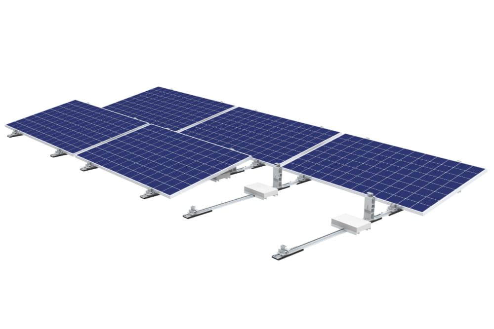 Aluminium Flachdach Ballastsystem Typ 5 - PV Montagesystem