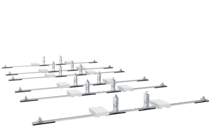 Aluminium Flachdach Ballastsystem Typ 5 - PV Montagesystem