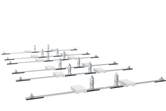 Aluminium Flachdach Ballastsystem Typ 5 - PV Montagesystem