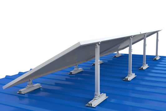 Verstellbare Konstruktion (Flachdach)  15-30° aus Aluminium