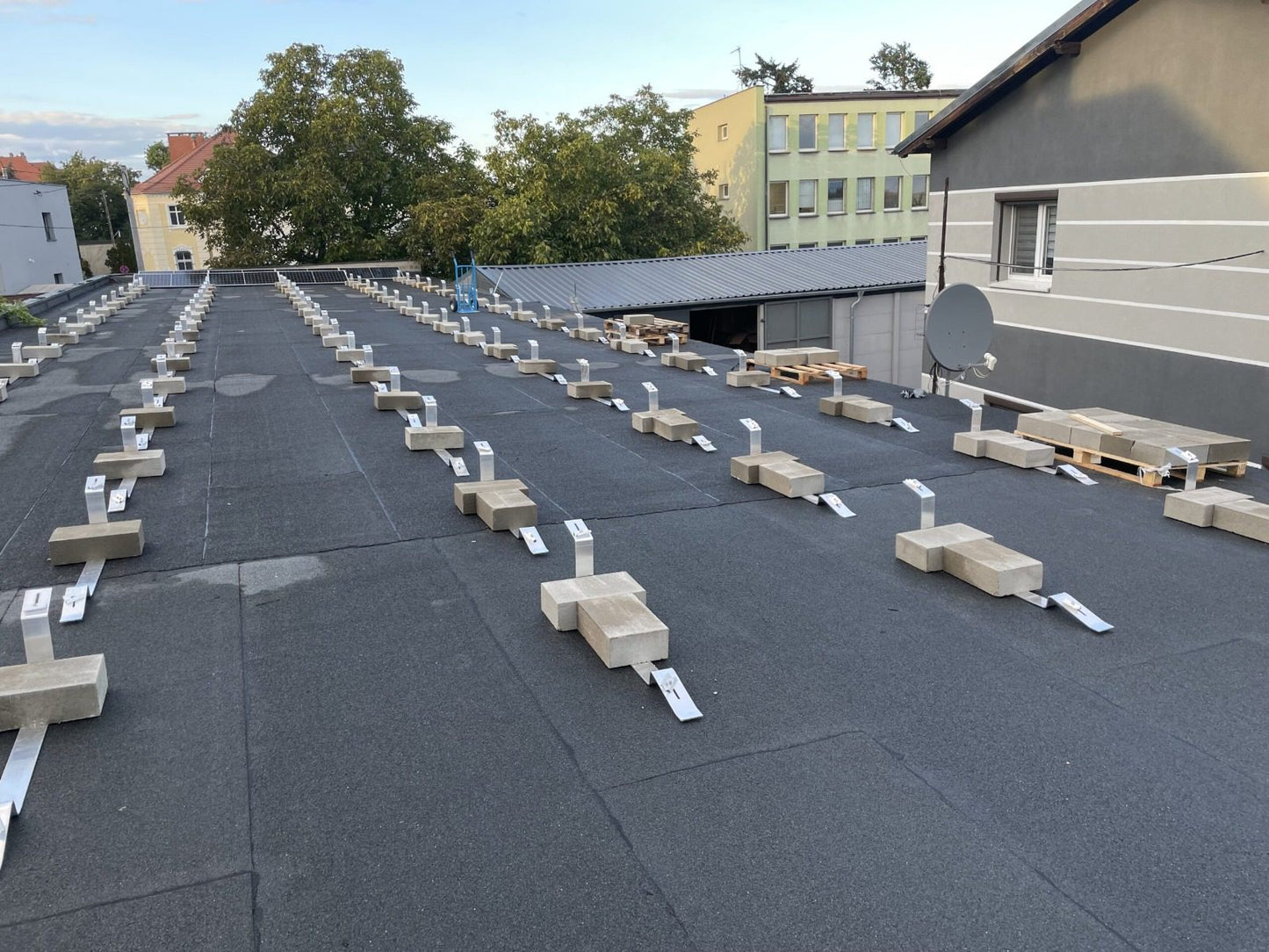 Aluminium 30° Flachdach montagesystem