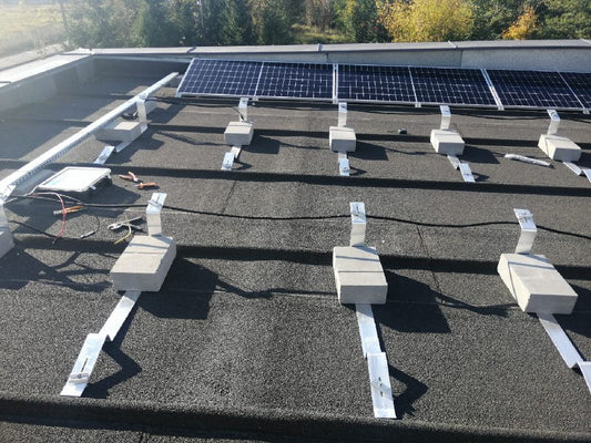 Aluminium 15° Flachdach montagesystem