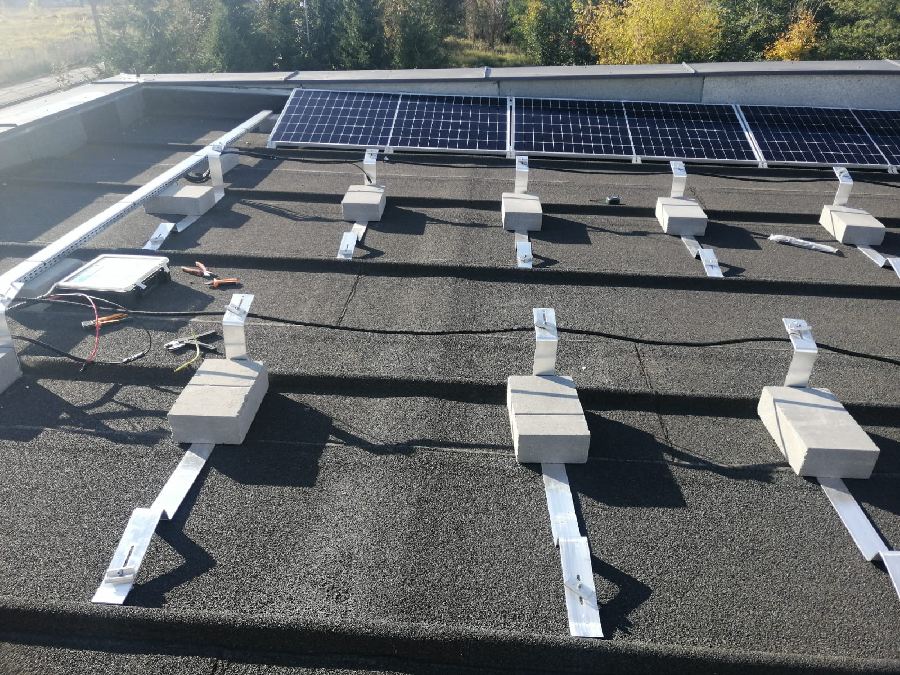 Aluminium 30° Flachdach montagesystem