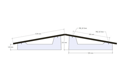 Ballastsystem 10° für Photovoltaiksysteme (Ballast)