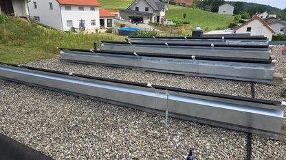 Aluminium 25° Flachdach montagesystem