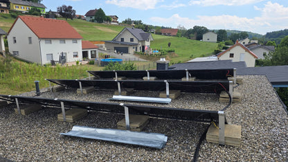 Aluminium 30° Flachdach montagesystem