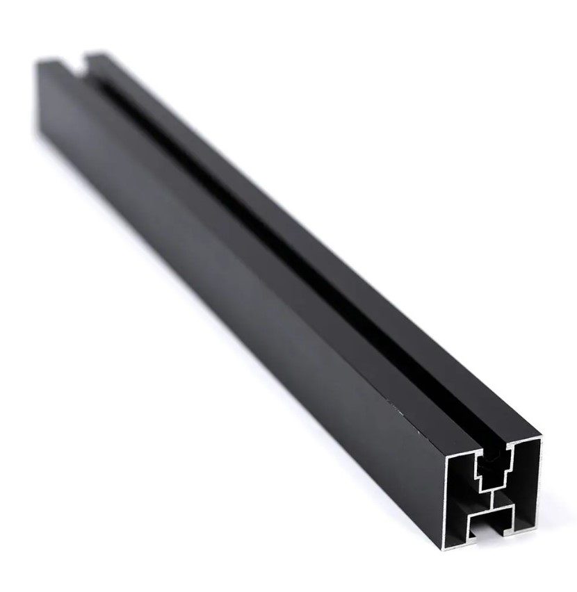 360cm Montageprofil 5.95E/meter -  Schwarz Aluminium