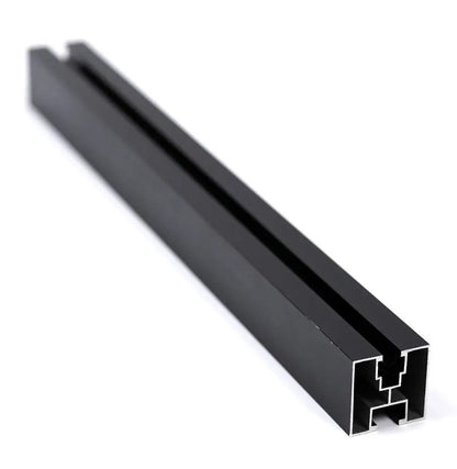 360cm Montageprofil 5.95E/meter -  Schwarz Aluminium
