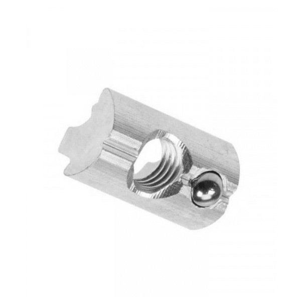 Alu Nutenstein M8 mit Federkugel 100 stk