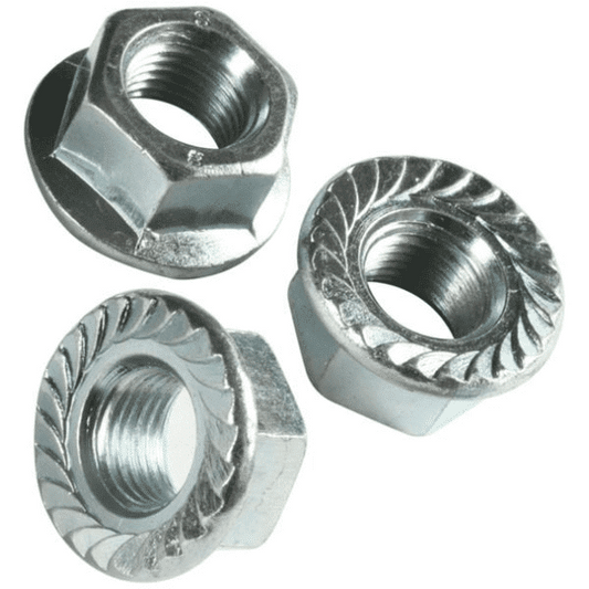 M10 Flanschmuttern DIN 6923 A2 Sperrverzahnung- 100stk
