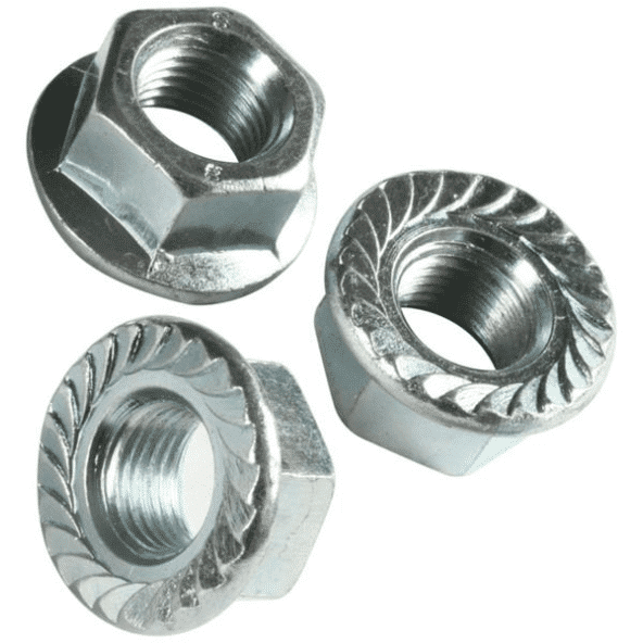 M8 Flanschmuttern A2 Sperrverzahnung - 100stk